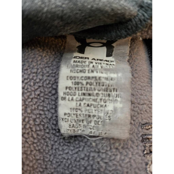 Under Armour Womens Hoodie Sweatshirt Gray Heathered Semi Fitted Long Sleeve M - Picture 6 of 6